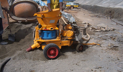 Features and benefits associated shotcrete machine