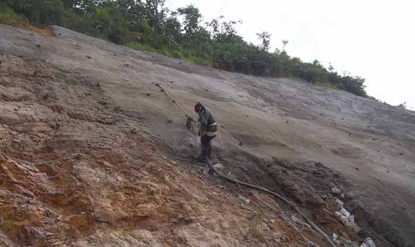shortcrete machine slope protection