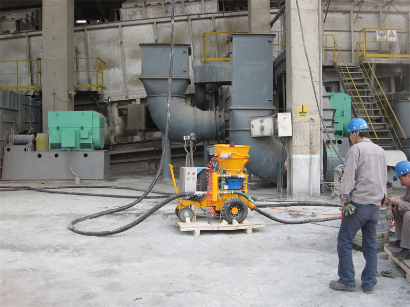 Electric mixer machine for refractory castable