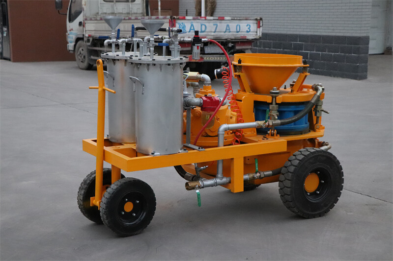 Singapore customer to visit Gaode Shotcrete machine