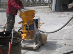 High pressure reinforced shotcrete pump