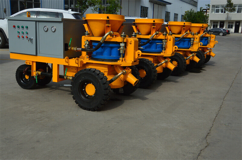 Concrete spraying machine in Indonesia