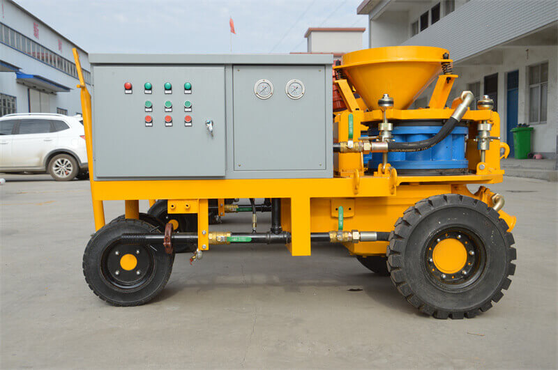 Concrete spraying machine in Indonesia